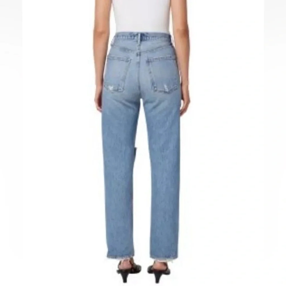 AGOLDE Pinch Waist 90s High Rise Straight Jean in Rule, Size 27 - Picture 2 of 10